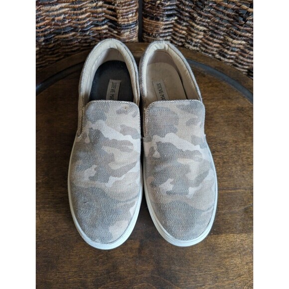 Steve Madden Gills Camo Platform Slip On Shoes Women's 7 Casual Sneakers Preppy - Picture 2 of 13